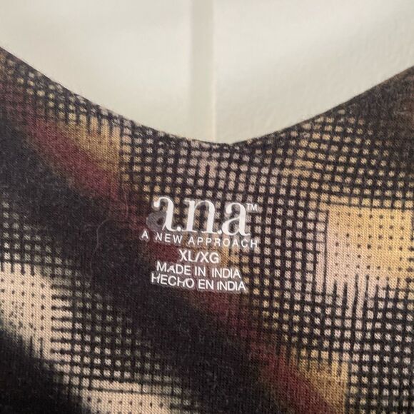 a.n.a Multicolor Patterned Dress Size XL - Picture 2 of 7